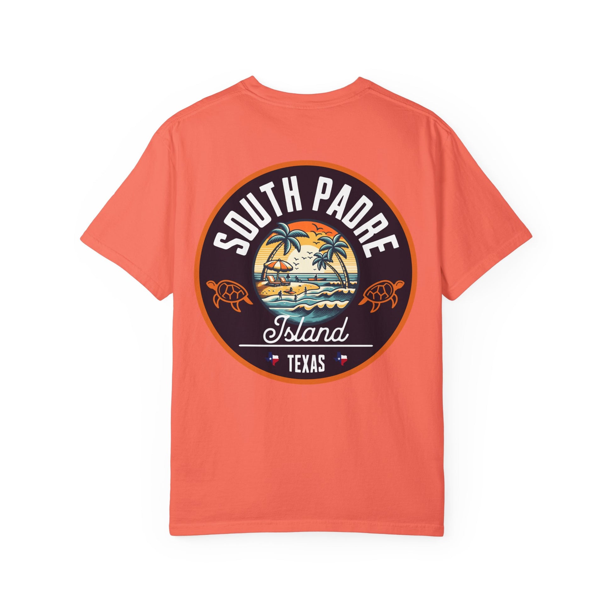 Garment-Dyed T-shirt South Padre Island Texas Logo