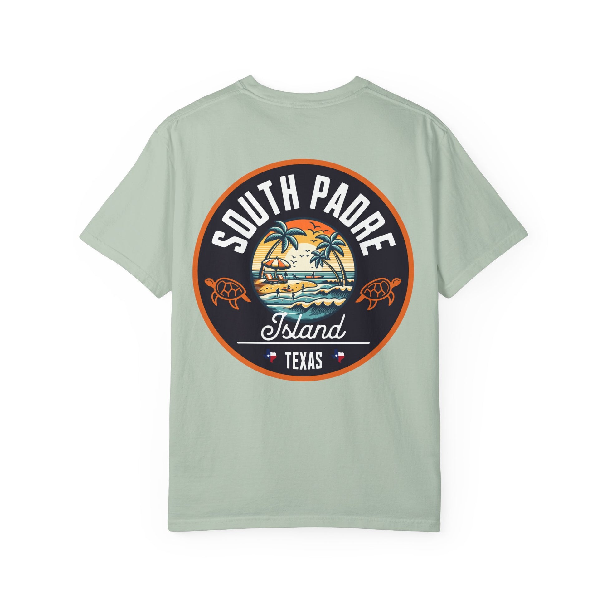 Garment-Dyed T-shirt South Padre Island Texas Logo