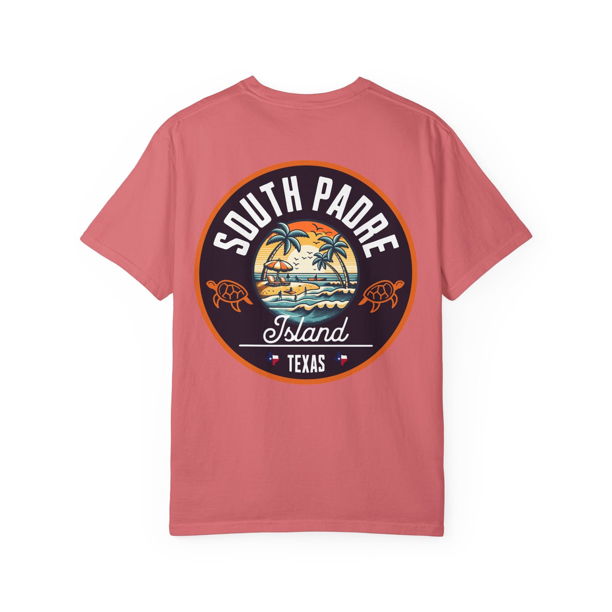 Garment-Dyed T-shirt South Padre Island Texas Logo