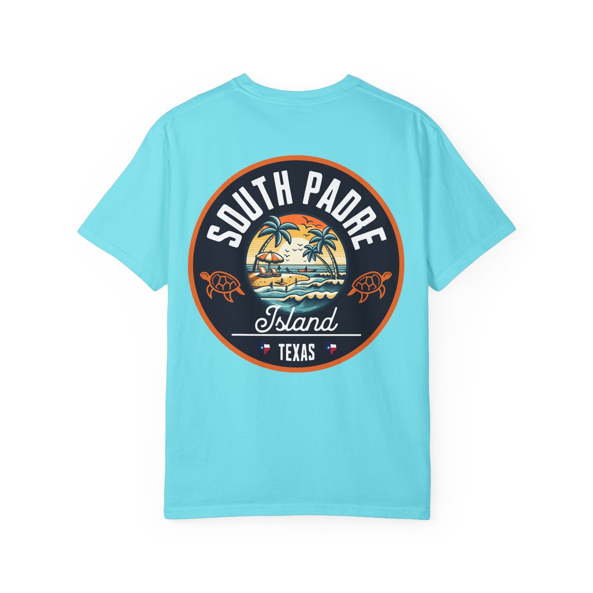 Garment-Dyed T-shirt South Padre Island Texas Logo
