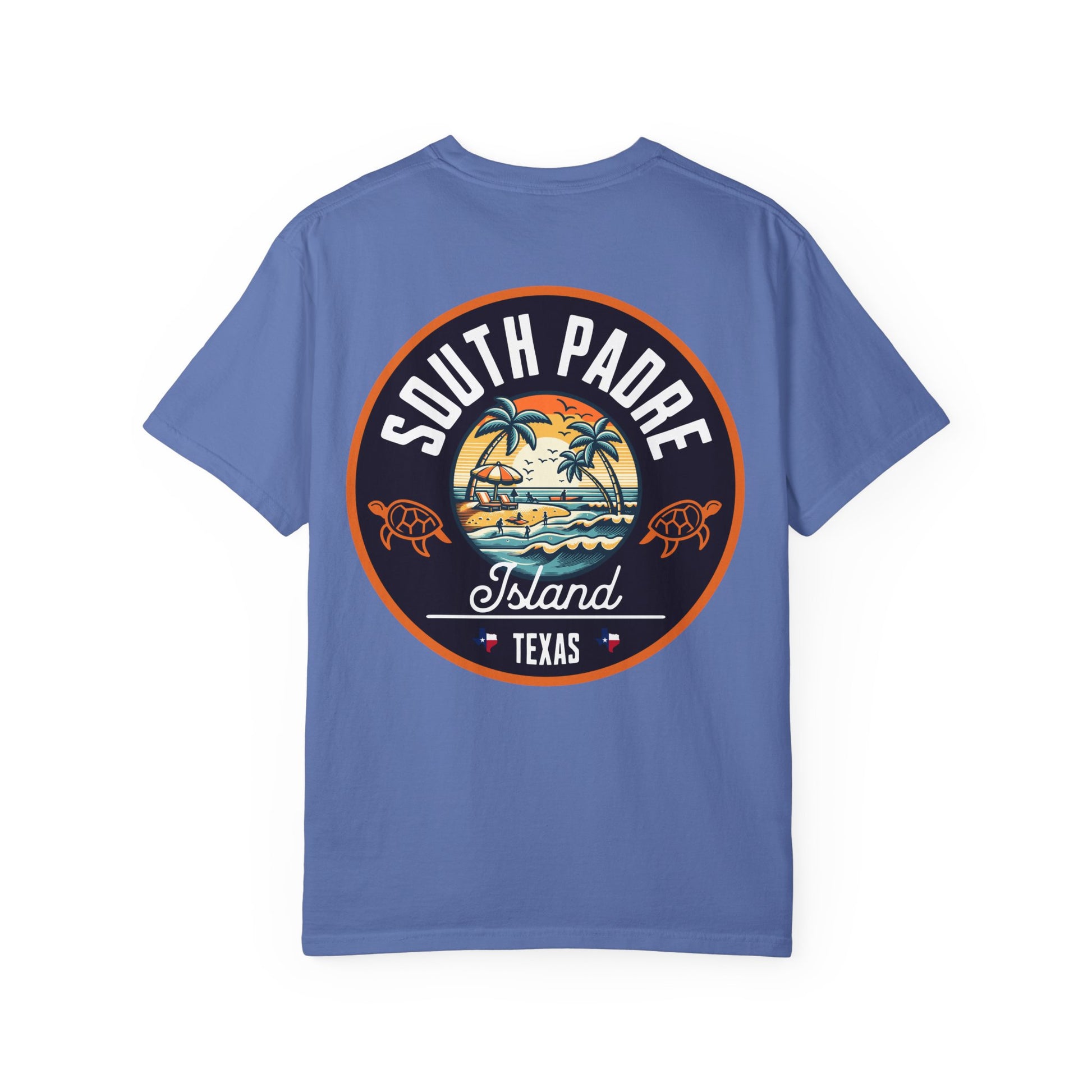 Garment-Dyed T-shirt South Padre Island Texas Logo