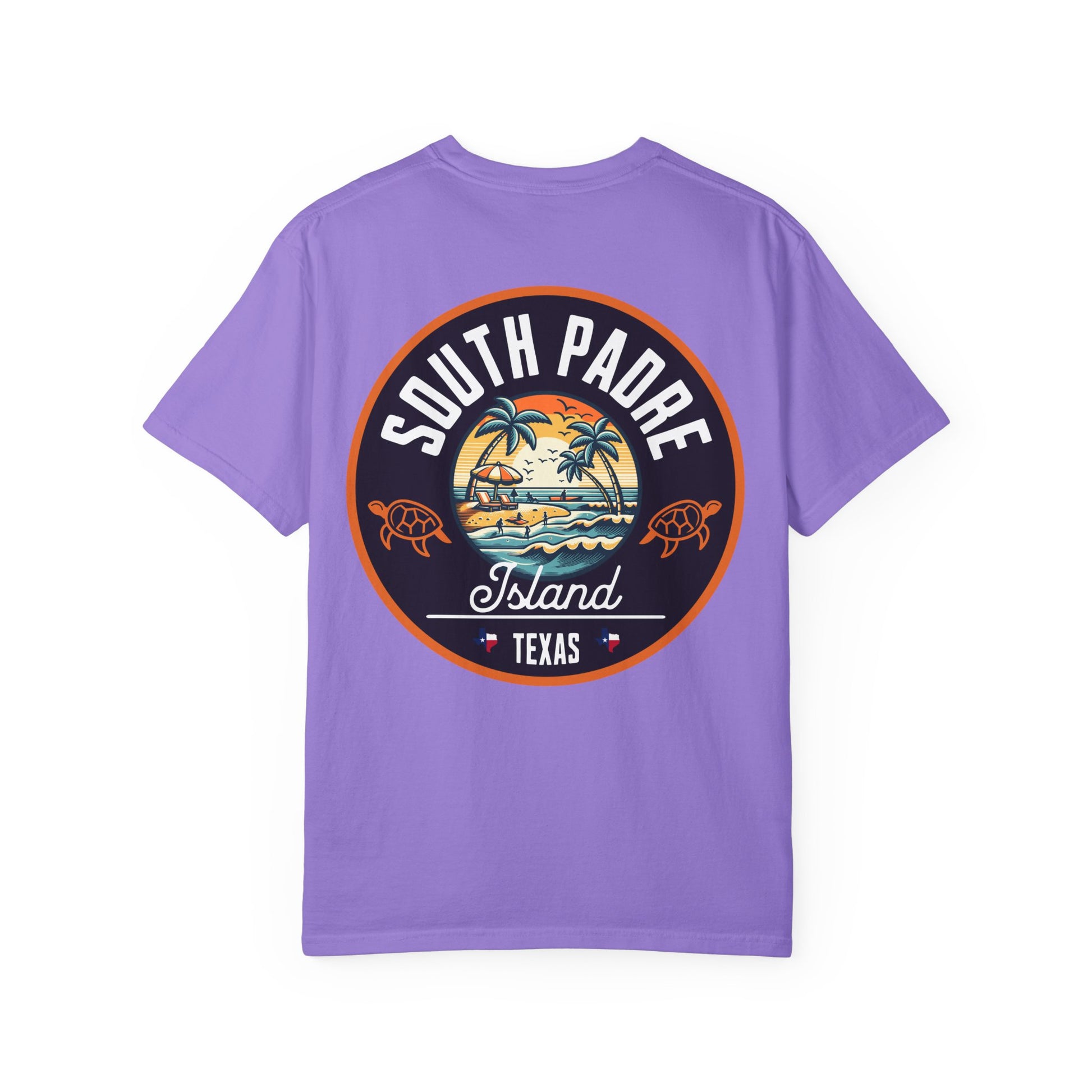 Garment-Dyed T-shirt South Padre Island Texas Logo