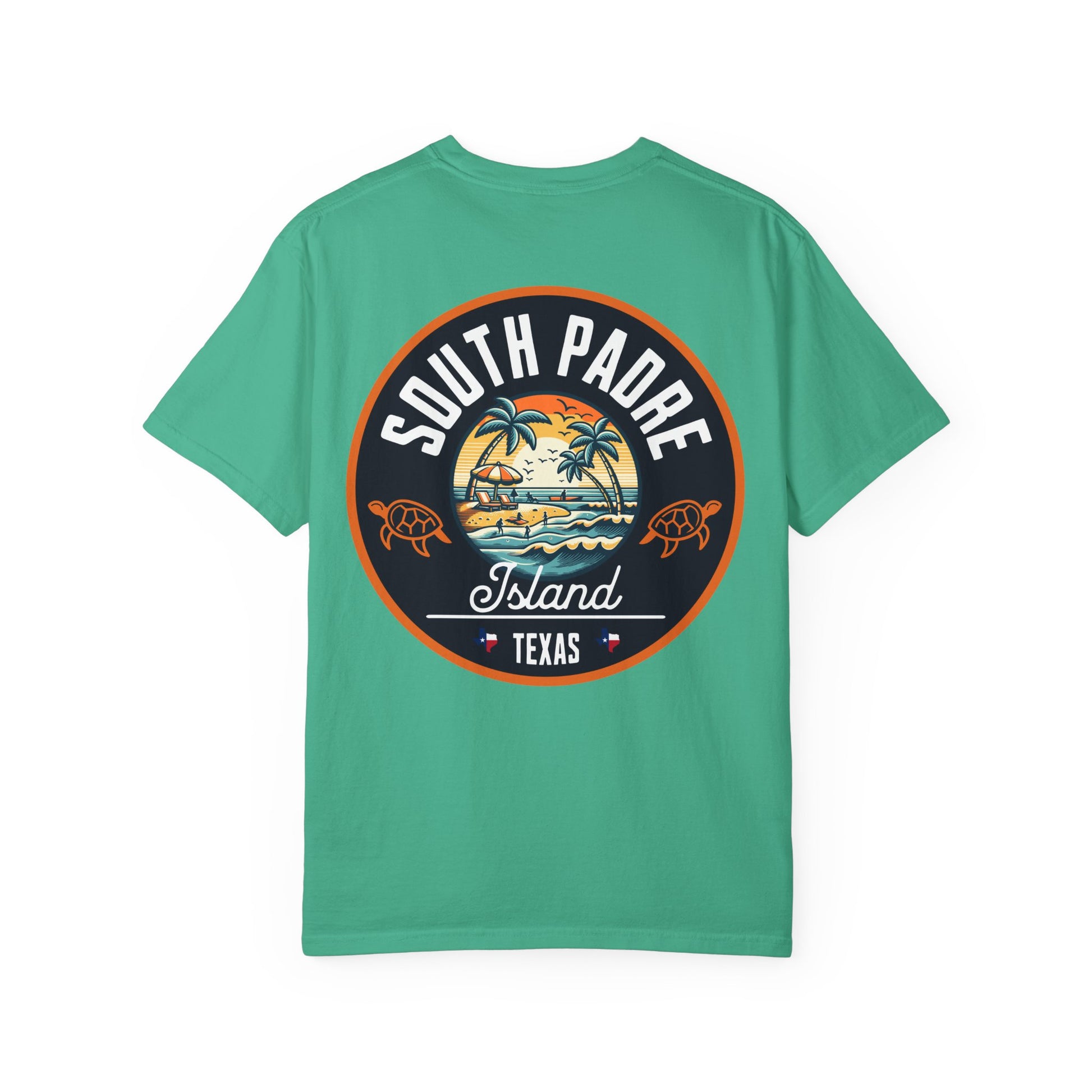 Garment-Dyed T-shirt South Padre Island Texas Logo