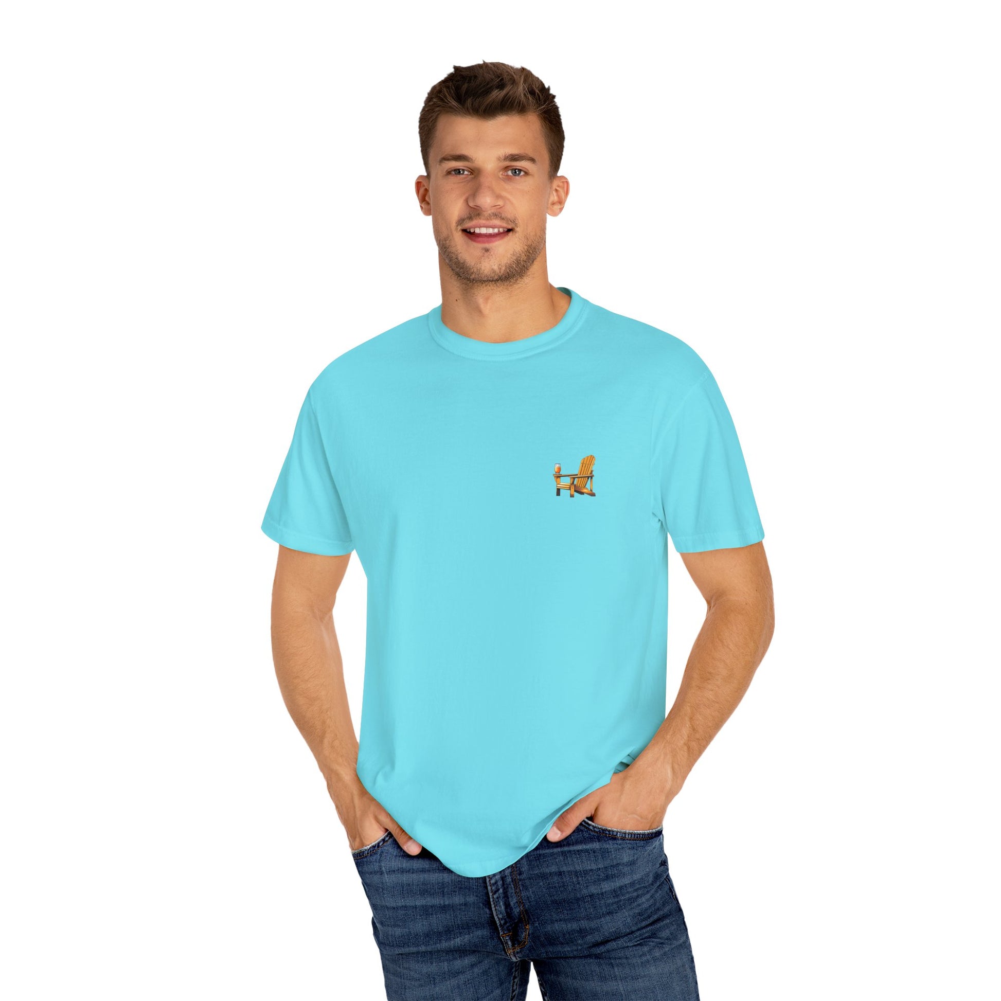 Garment-Dyed T-shirt South Padre Island Texas Logo