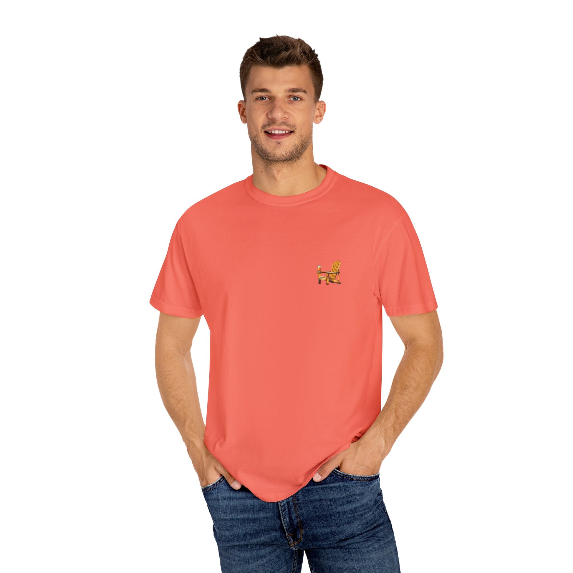 Garment-Dyed T-shirt South Padre Island Texas Logo