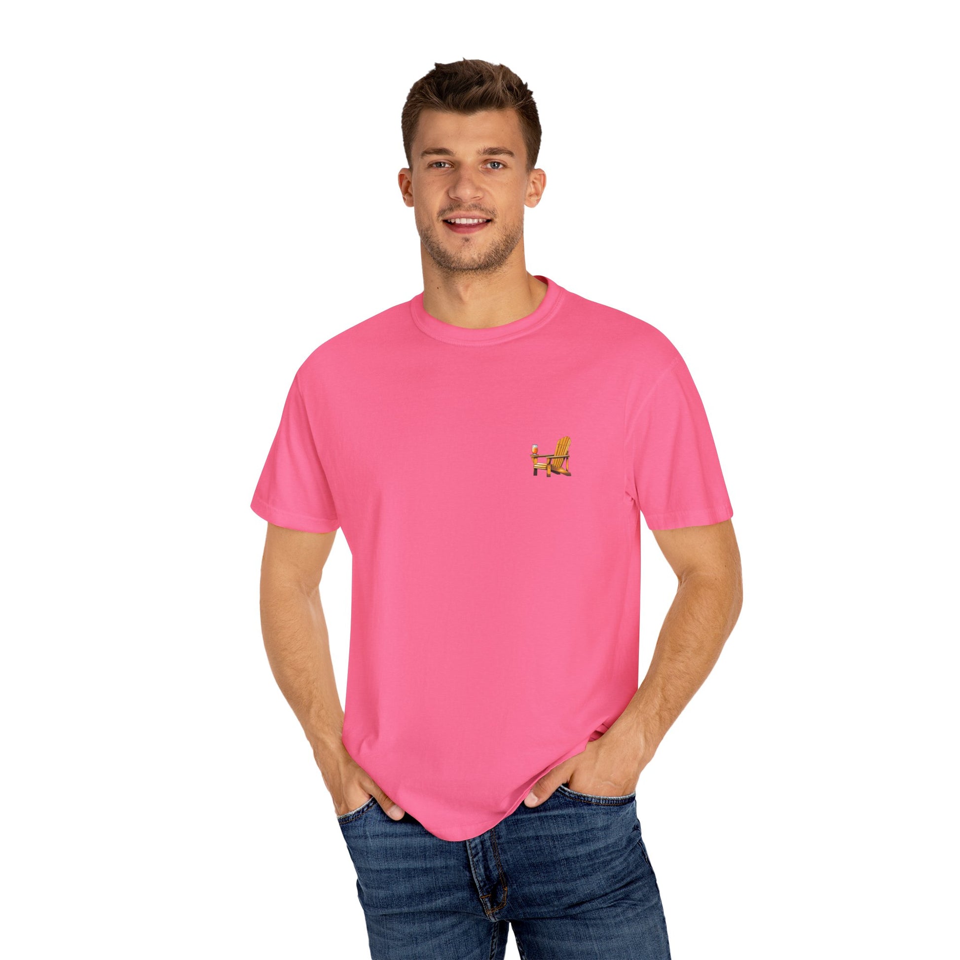 Garment-Dyed T-shirt South Padre Island Texas Logo