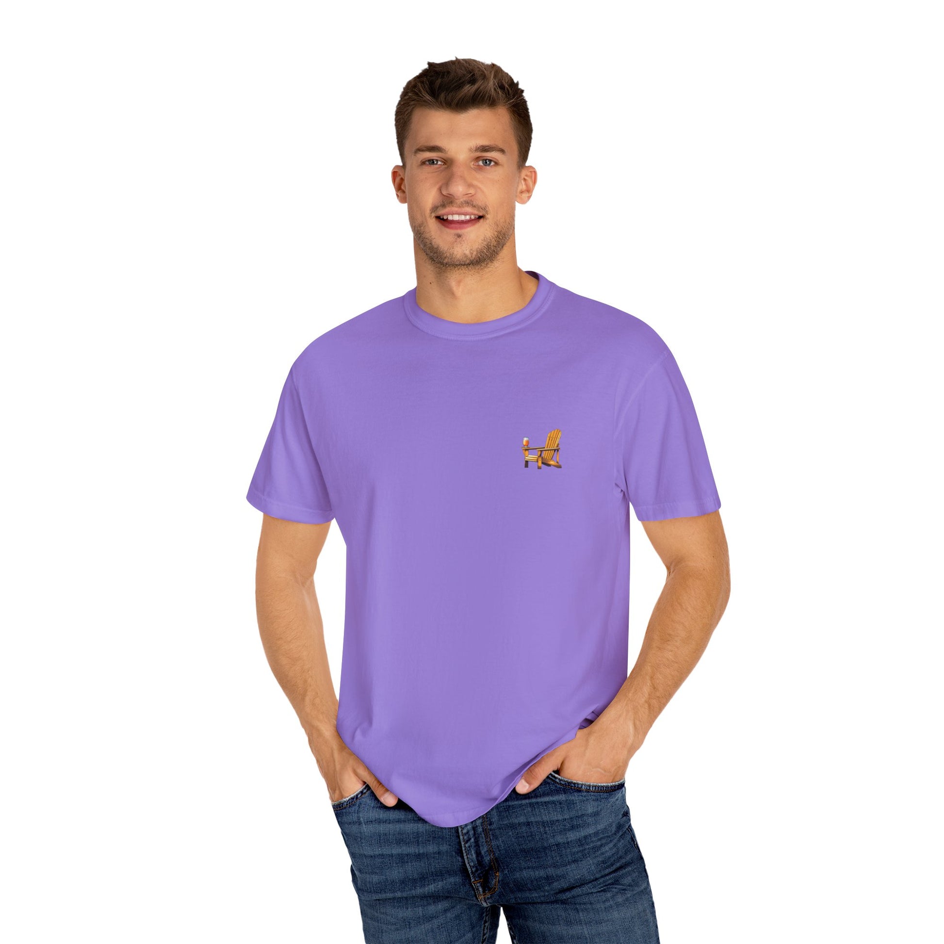 Garment-Dyed T-shirt South Padre Island Texas Logo