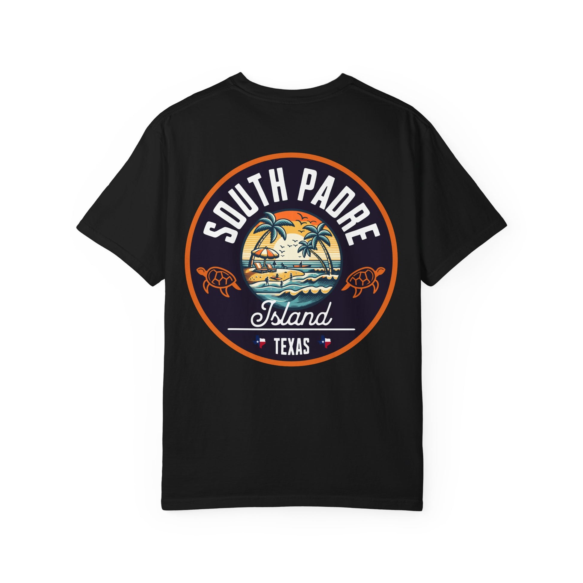Garment-Dyed T-shirt South Padre Island Texas Logo