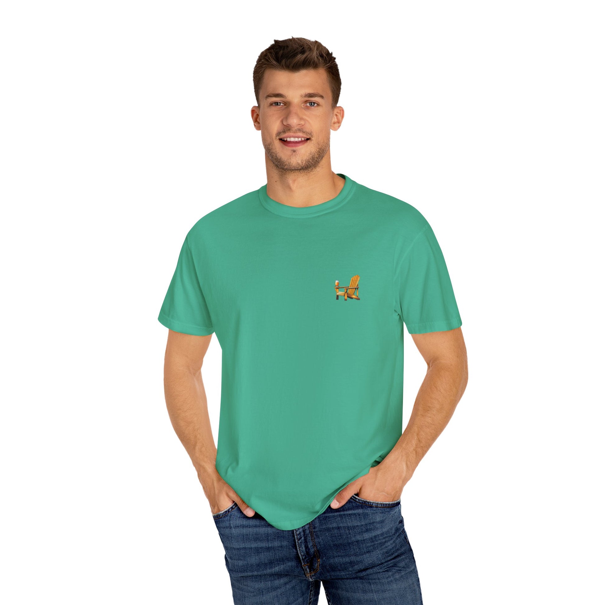 Garment-Dyed T-shirt South Padre Island Texas Logo