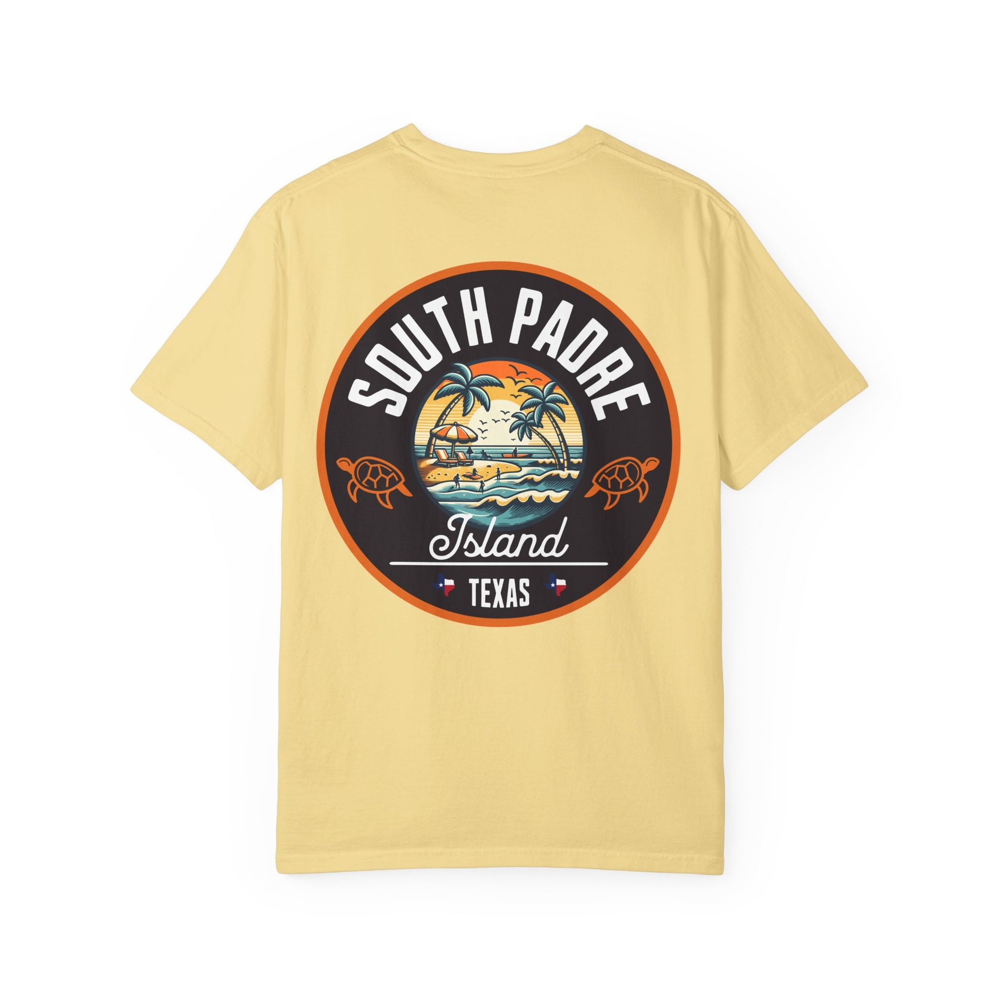 Garment-Dyed T-shirt South Padre Island Texas Logo