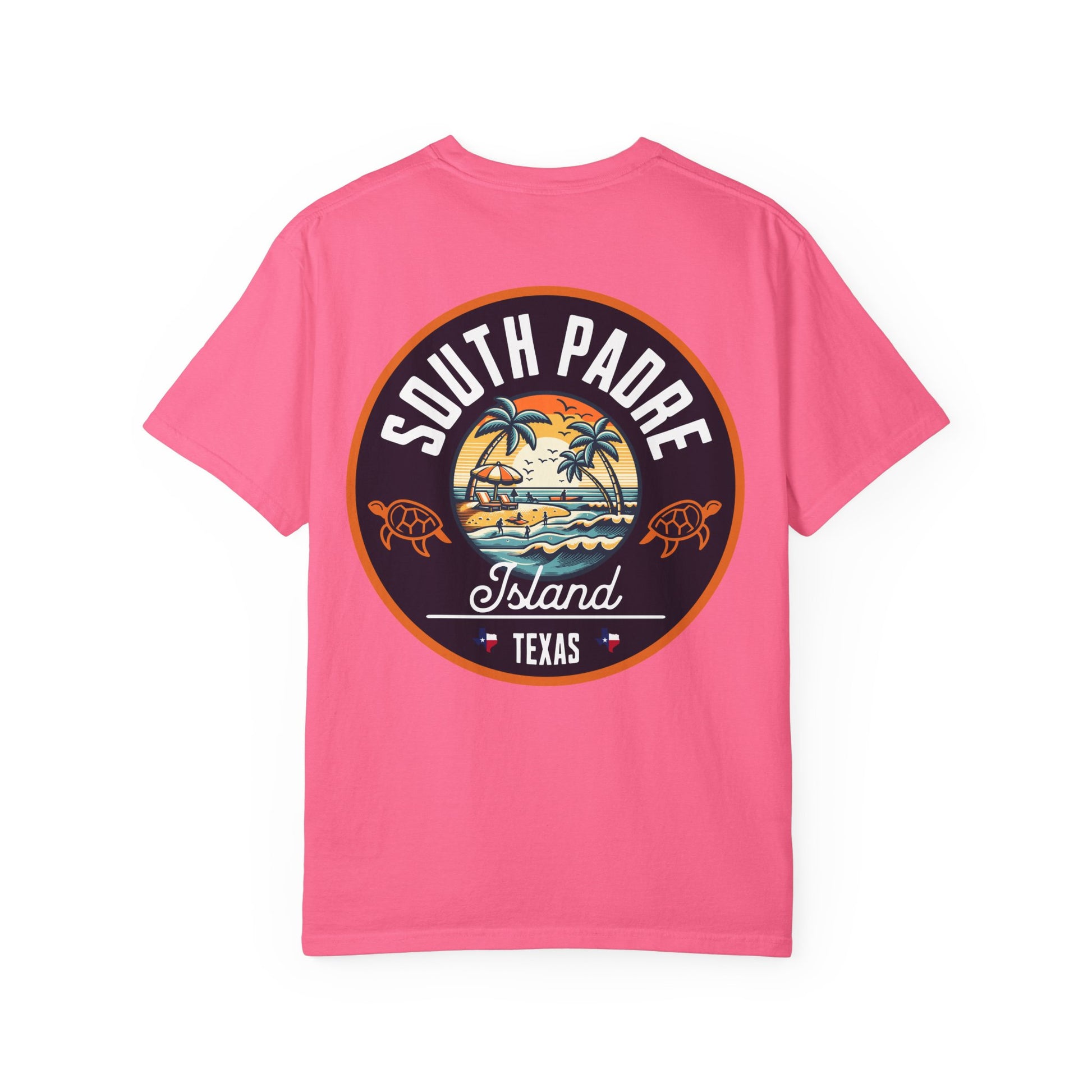 Garment-Dyed T-shirt South Padre Island Texas Logo