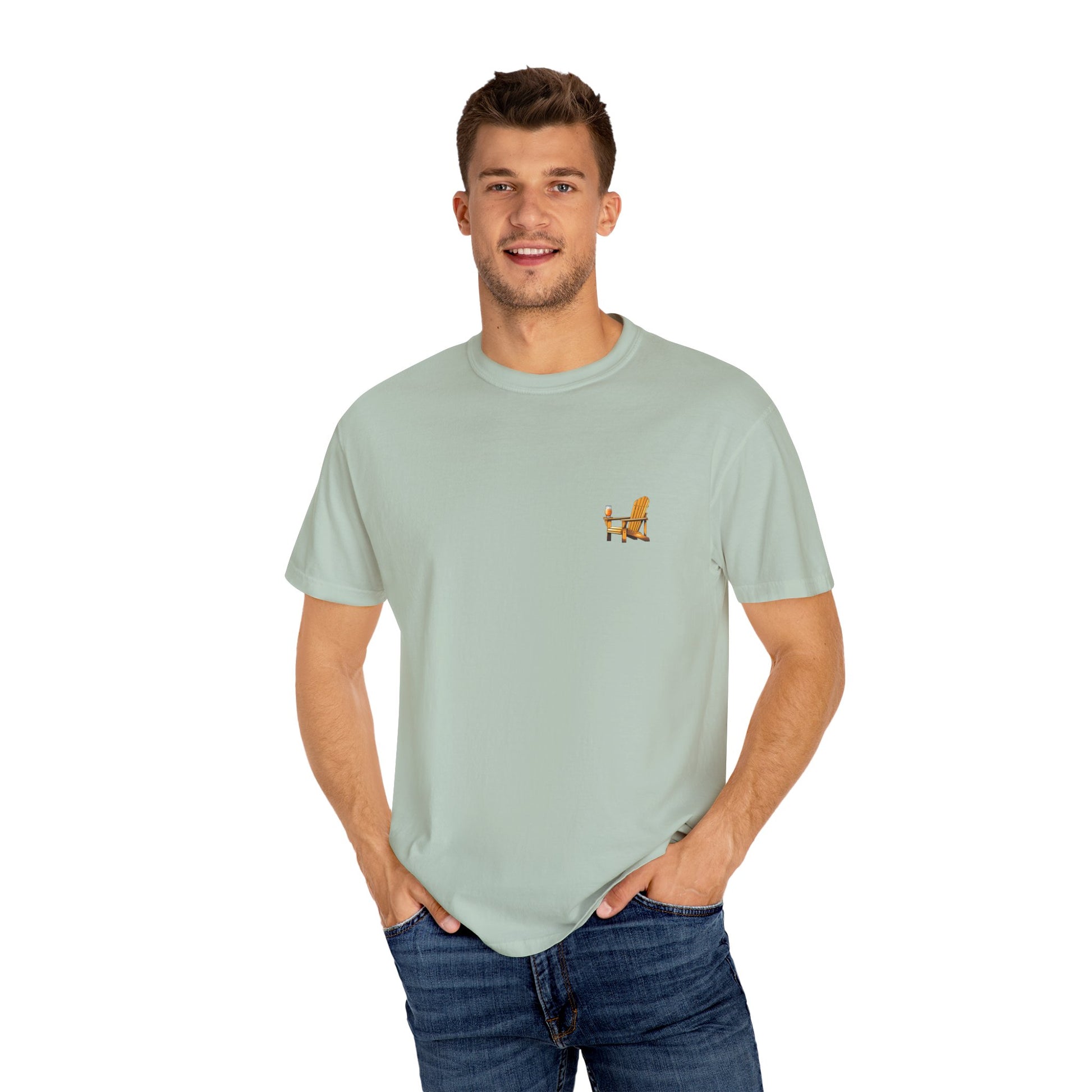Garment-Dyed T-shirt South Padre Island Texas Logo