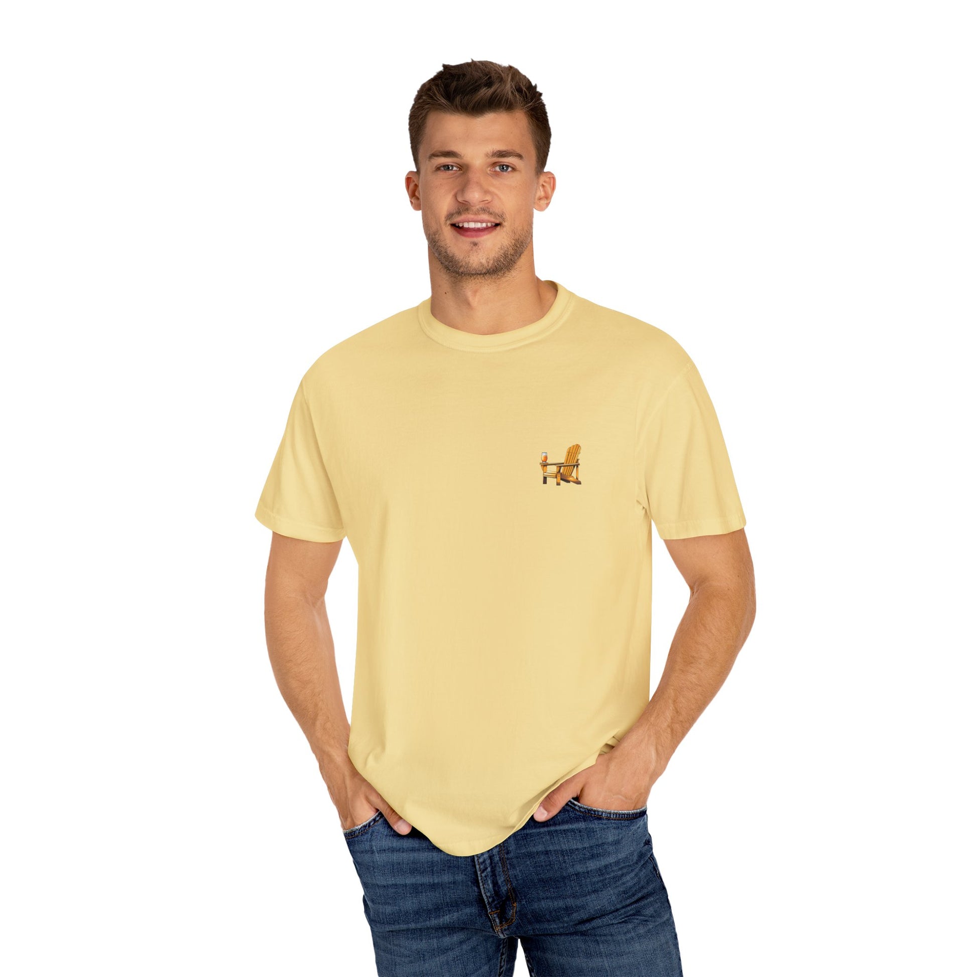 Garment-Dyed T-shirt South Padre Island Texas Logo
