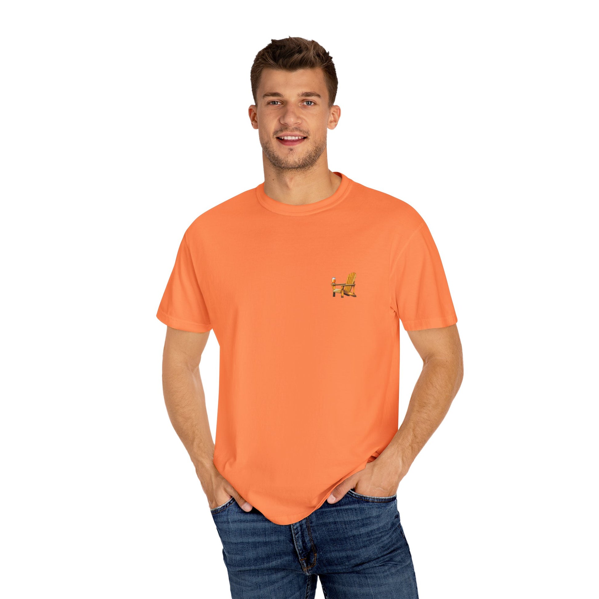 Garment-Dyed T-shirt South Padre Island Texas Logo
