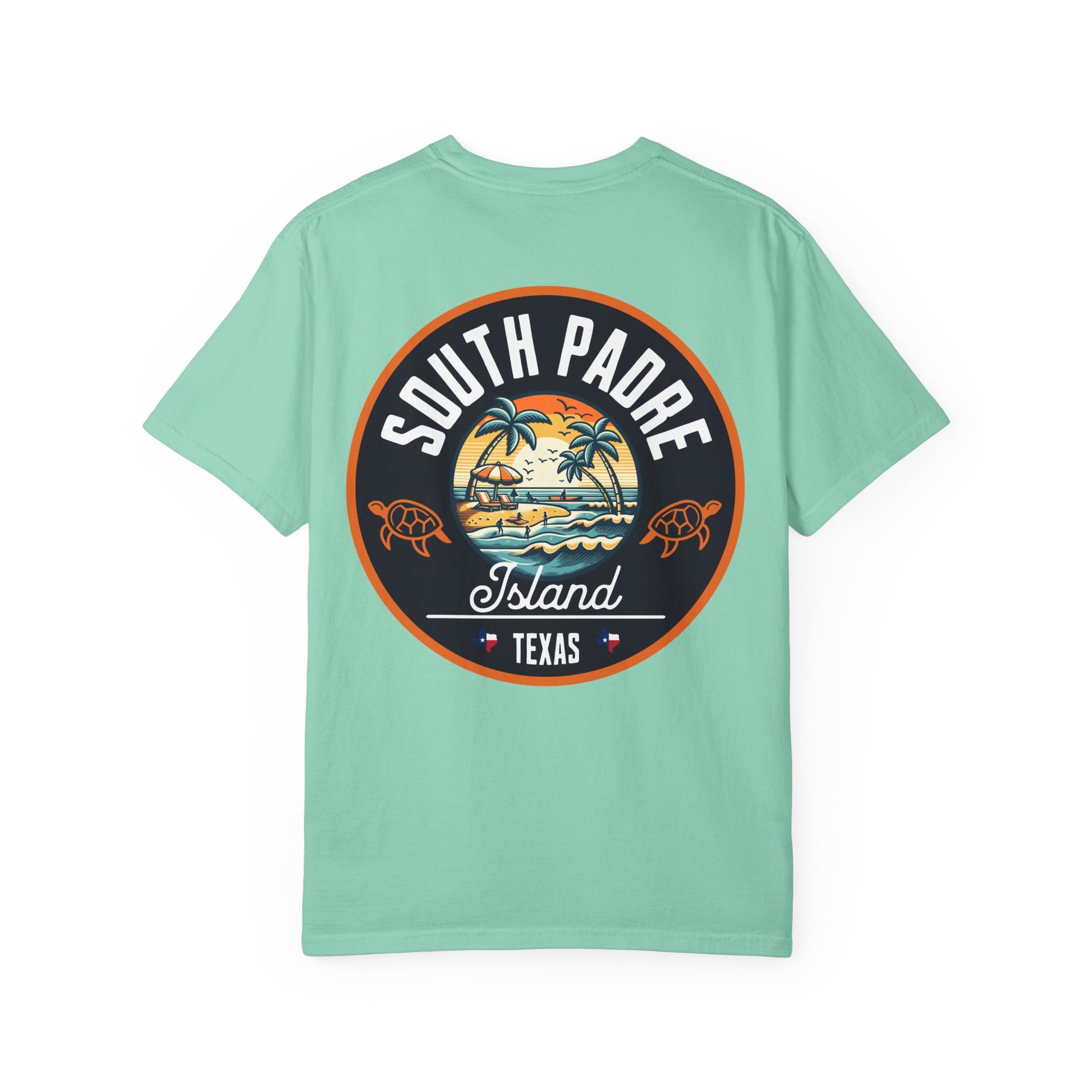 Garment-Dyed T-shirt South Padre Island Texas Logo