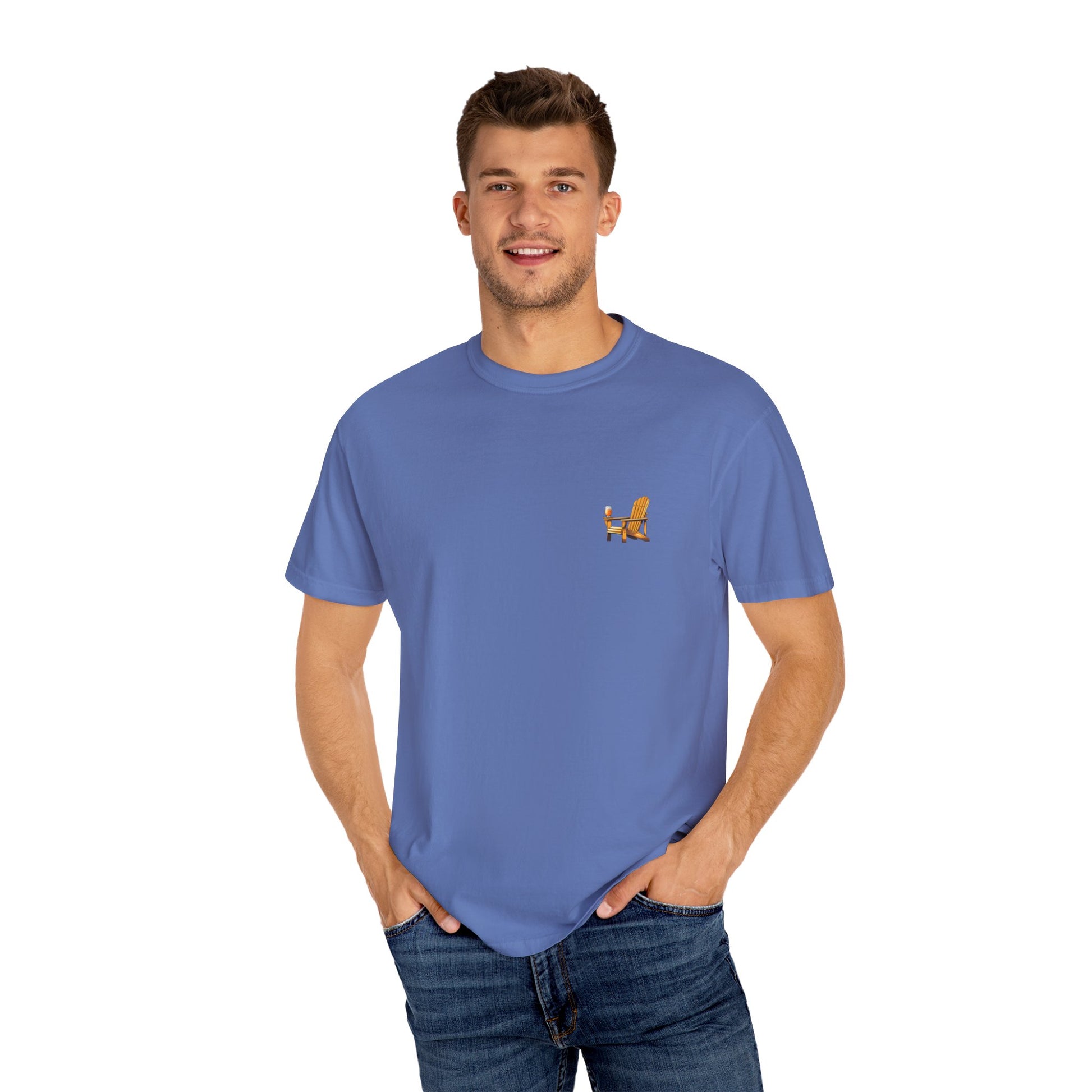 Garment-Dyed T-shirt South Padre Island Texas Logo