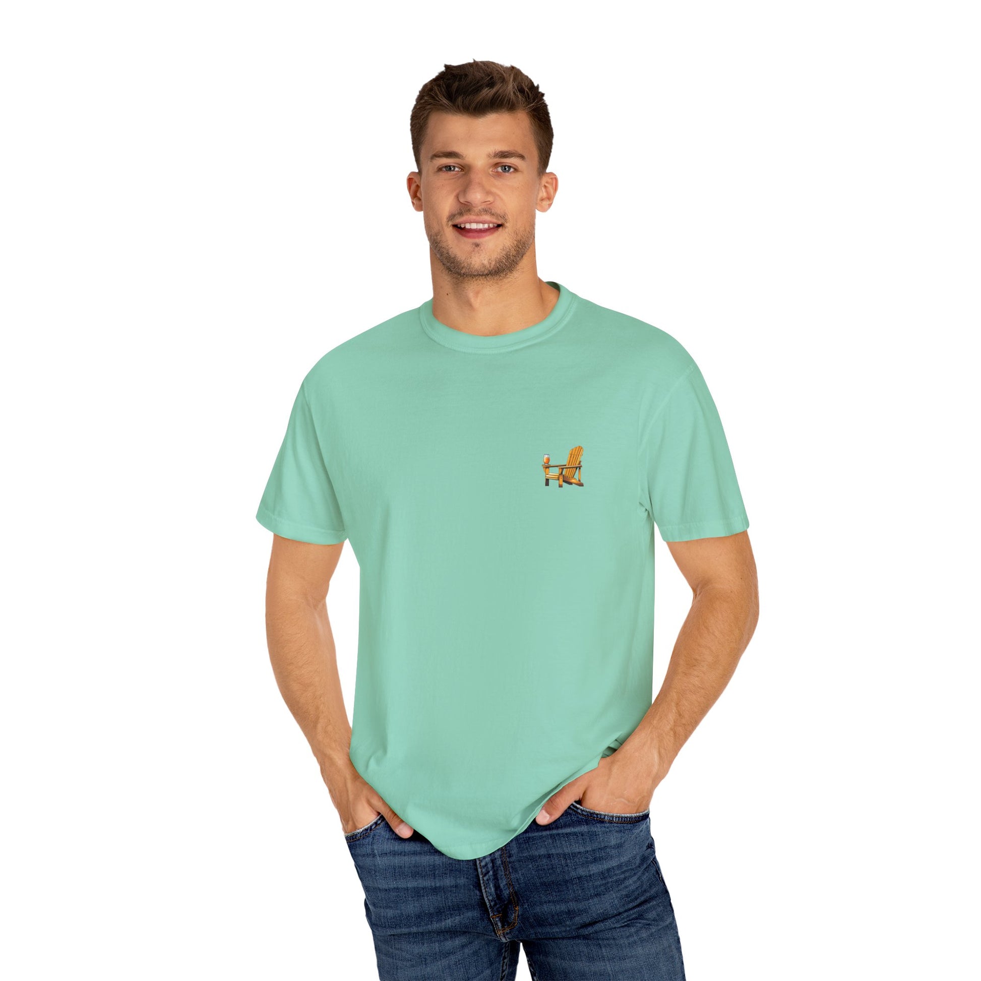 Garment-Dyed T-shirt South Padre Island Texas Logo